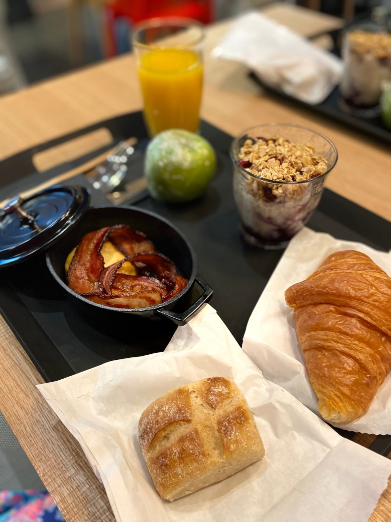 breakfast meal at Citizen M Hotel in Washington DC