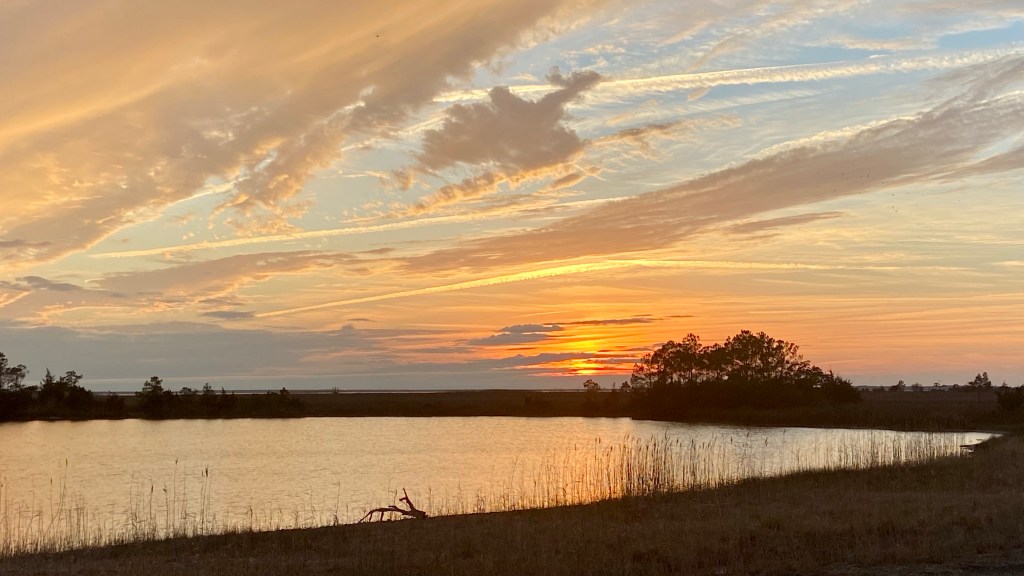 Beautiful sunset in the Outer Banks, North Carolina