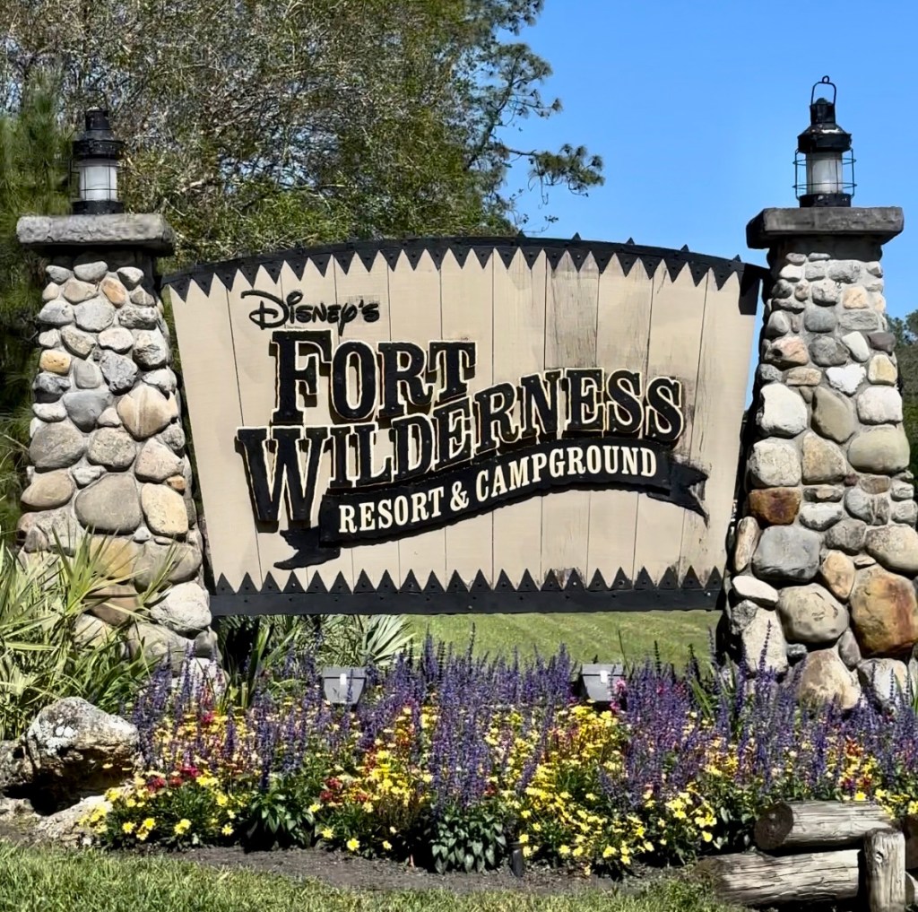 Welcome to the Campsites at Disney's Fort Wilderness Resort Sign