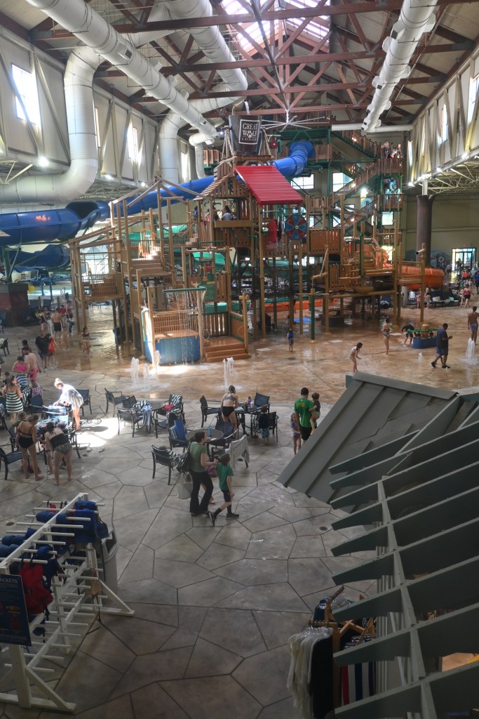 Inside the waterpark at Great Wolf Lodge Williamsburg, Virginia