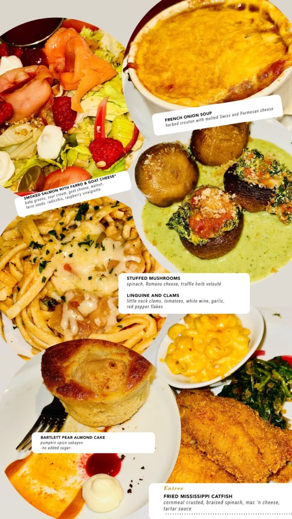 sample carnival cruise dinner menus