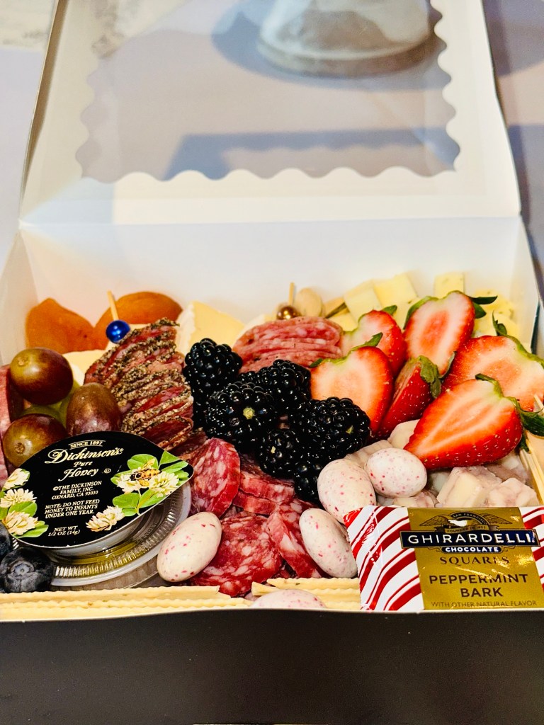 A charcuterie box from Berg Charcuterie, in Fredericksburg, Virginia