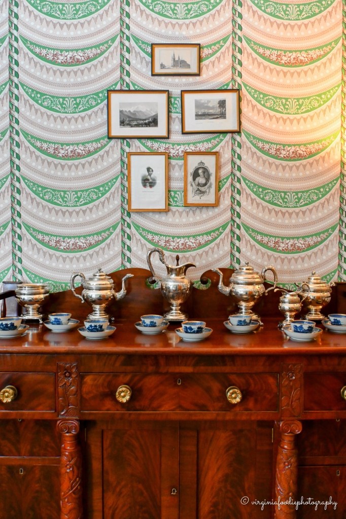 seriving dishes James Madison's Montpelier